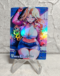 Mai Valentine Trading Card Waifu Goddess Story Anime Girl holo Karte Manga Full - Image 1