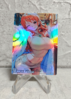 Nami Trading Card Waifu Goddess Story Anime Girl holo Karte Manga Full Art - Image 1