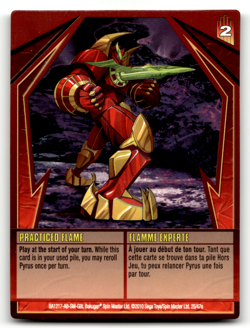 Bakugan Card - Practiced Flame (Dartaak) - Ability - Gundalian Invaders - Image 1