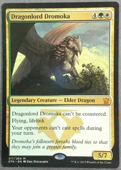 Dragonlord Dromoka Dragons of Tarkir Regular 217/264 NEAR MINT - Image 1