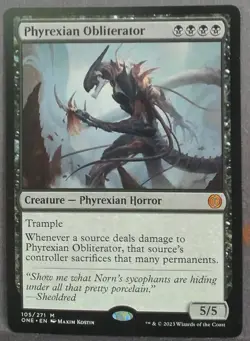 Phyrexian Obliterator Phyrexia: All Will Be One Regular NEAR MINT 105/271 - Image 1