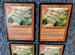 2002 MTG "Brightstone Ritual X4" Playset !!LIGHTLY PLAYED!! Onslaught #191/350 - Image 3