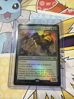 Leatherhead, Swamp Stalker - FOIL - Teenage Mutant Ninja Turtles MTG RARE - Image 1