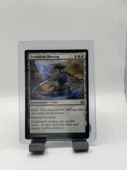 MTG, Twinblade Blessing $3 ORDER MIN 26 NM Foundations Regular - Image 1