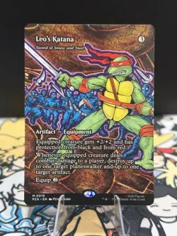 MTG: TMNT - Leo's Katana - Sword of Sinew and Steel (Borderless) Regular M 0018 - Image 1