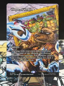 MTG: TMNT - Plague of Vermin (Borderless) Regular M 0007 - Image 1