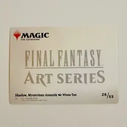 Shadow, Mysterious Assassin - Art Series Gold Stamped 26/53 - MTG Final Fantasy - Image 2