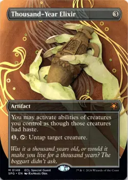 Thousand-Year Elixir BORDERLESS Special Guests Magic MTG NM - Image 1