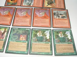 MTG 11 HOMELANDS hungry mist minotaur red green magic card lot MP - Image 2