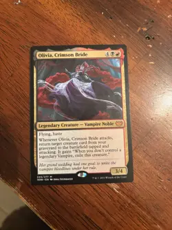 Magic Olivia, Crimson Bride Innistrad Crimson Vow Mythic Legendary Vampire Regu… - Image 1