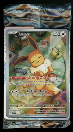Pokemon Prismatic Evolutions SVP 173 EEVEE Black Star Promo Sealed - Image 1