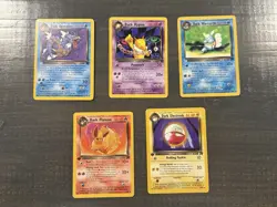 Pokemon Team Rocket Lot 1st Ed Dark Flareon Electrode Gyarados WOTC - Image 1