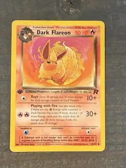Pokemon Team Rocket Lot 1st Ed Dark Flareon Electrode Gyarados WOTC - Image 5