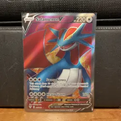 Pokemon TCG English Salamence V 185/189 Full Art Ultra Rare Holo - Image 1