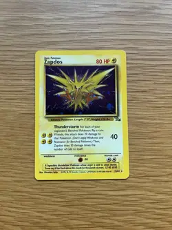 Pokemon Zapdos 15/62 Fossil Holo - MP - Image 1