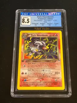 2002 Pokemon Neo Destiny 1st Edition Holo Dark Houndoom 7/105 CGC 8.5 NM/Mint+ - Image 1