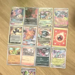 Pokemon Charizard, Reshiram, Eternatus, Pidgeot, Ralts 13 Card Lot Foil - Image 1