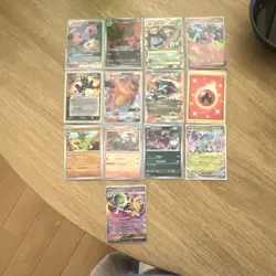 Pokemon Charizard, Reshiram, Eternatus, Pidgeot, Ralts 13 Card Lot Foil - Image 2
