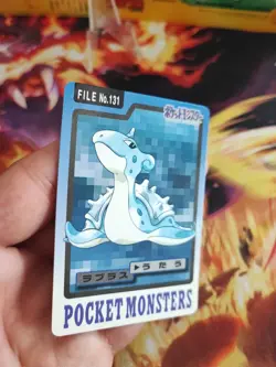 Pokemon Karte Card Lapras Pocket Monsters Carddass Bandai Glossy japanese NM - Image 2