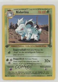 Nidorina German 1st Ed. Pokemon Jungle #40 1999 - Image 1