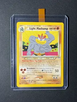 EX/LP Light Machamp 25/105 Neo Destiny Non Holo Rare Pokemon Card - Image 1