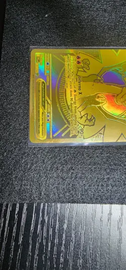 Mega Charizard X ex Gold 130/094 – Phantasmal Flames Pokemon TCG | Ultra Rare 13 - Image 3