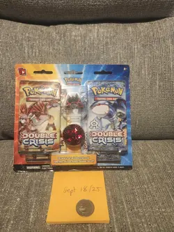 Pokemon - Double Crisis Blister Pack - Team Magma Pin - XY Brand New Sealed - Image 2