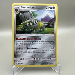 Bastiodon 85/156 Holo Rare - Ultra Prism 2018 Sun & Moon Pokemon TCG - NM - Image 1