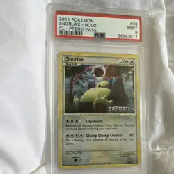 Pokemon Snorlax Holo Prerelease Promo Call of Legends 33/95 PSA 9 - Image 1