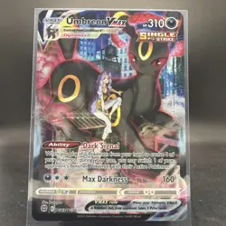 Pokemon Umbreon VMAX Ultra Rare TG23/TG30 Brilliant Stars Single Strike Full Ar… - Image 1