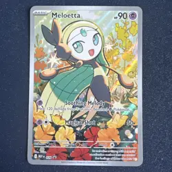 Pokemon Meloetta Me: Mega Evolution Promo 026 Illustration Rare Full Art Holo NM - Image 1