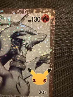 Pokemon Reshiram 113/114 Celebrations Classic Collection Full Art Holo Outrage - Image 4