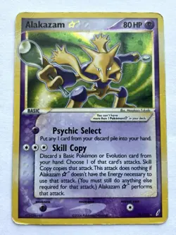 Pokemon Alakazam Gold Star - #99/100 EX Crystal Guardians Holo Rare Foil HP/DMG - Image 1