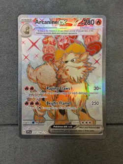 Pokemon Arcanine ex 224/198 Scarlet and Violet Ultra Rare Near Mint - Image 1