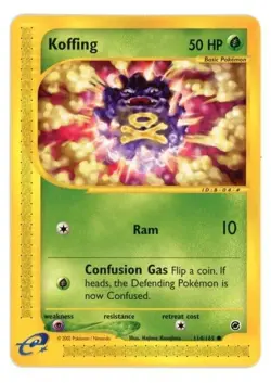 Pokemon TCG Koffing Expedition 114/165 Regular LP. - Image 1
