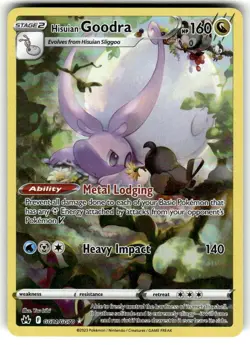 Pokemon Hisuian Goodra GG21/GG70 CRZ Crown Zenith Galarian Gallery NM - Image 1