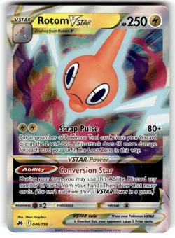 Pokemon TCG Rotom VSTAR Sword & Shield-Crown Zenith 046/159 Holo Ultra Rare NM/M - Image 1