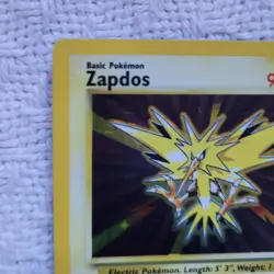 Pokemon 1999 Zapdos 16/102 Base Set Holo Rare - NM Front / LP Back (Tiny Crease) - Image 5