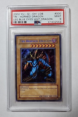 Yu-Gi-Oh! - Tri-Horned Dragon Unlimited Edition - LOB-000- PSA 9 - Mint - Image 1