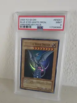 Yugioh 2008 Blue Eyes White Dragon YAP1-EN001 PSA 9 - Pop 100! - Image 1