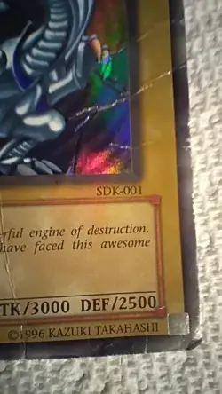 Blue-Eyes White Dragon SDK-001 1st Edition Yugioh! 2002 Kaiba - Image 3