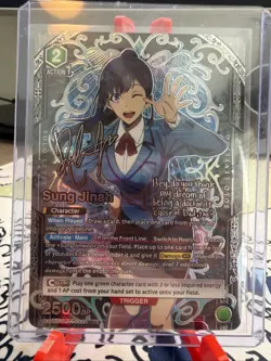 Solo Leveling Union Arena Sung Jinah SR** SLG-1-044 Signature - Image 1