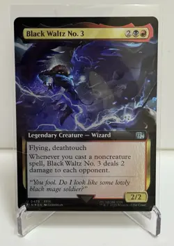 Black Waltz No. 3 Extended Art Foil Final Fantasy MTG U 0478 - Image 1