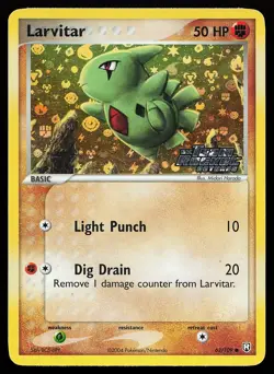 Larvitar 63/109 Common Reverse Holo Stamped Team Rocket Returns Pokemon Card - Image 1