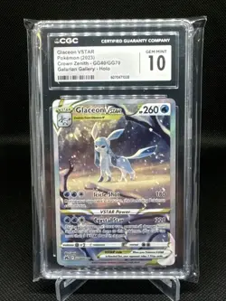 Glaceon VStar Crown Zenith Galarian Gallery Holo CGC Gem Mint 10 - Image 1