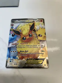 Pokemon Flareon EX Full Art Holo Ultra Rare Generations RC28/RC32 - Image 1