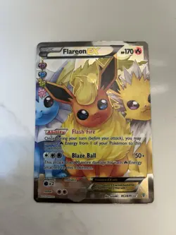 Pokemon Flareon EX Full Art Holo Ultra Rare Generations RC28/RC32 - Image 2