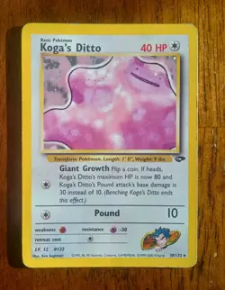 Koga's Ditto Holo Rare Gym Challenge 010/132 Pokemon Gym Challenge - Image 1