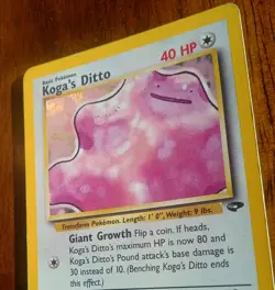 Koga's Ditto Holo Rare Gym Challenge 010/132 Pokemon Gym Challenge - Image 4