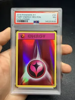 2016 Pokemon XY Evolutions Fairy Energy Reverse Foil Holo #99 PSA 7 - Image 1